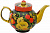 Набор самовар электрический 3л желудь с художественной росписью "Хохлома", поднос, заварочный чайник