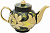Набор самовар электрический 3л желудь с художественной росписью "Петух", поднос, заварочный чайник