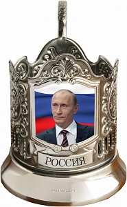 Подстаканник черненый сублимация Путин