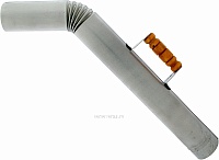 Труба к жаровому самовару (оцинкованная) с деревянной ручкой диаметр 80 мм.